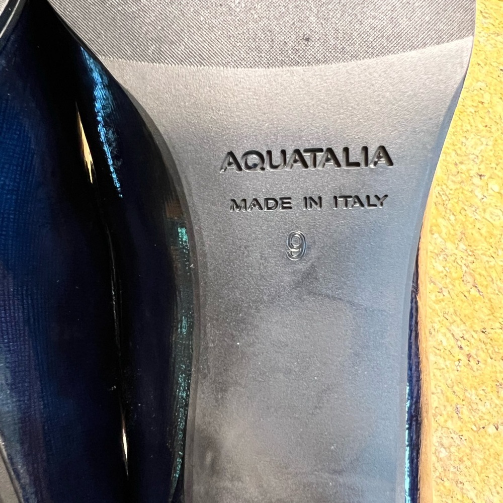 AQUATALIA Women's Navy Loafers - Picture 9 of 12